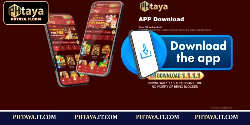 Phtaya app download instructions for iOS and Android